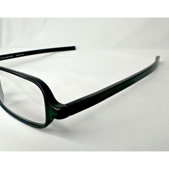 Moleskine Reading Glasses PD62 Black Diopter +1.00 Acetate Frame Spring Hinges - Picture 8 of 10